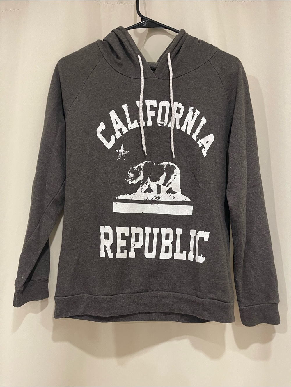 California Republic Women's Hooded Sweatshirt - Charcoal